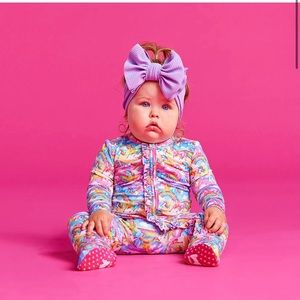 Posh Peanut Lisa Frank® Markie™ Magic Footie Ruffled Zippered One Piece